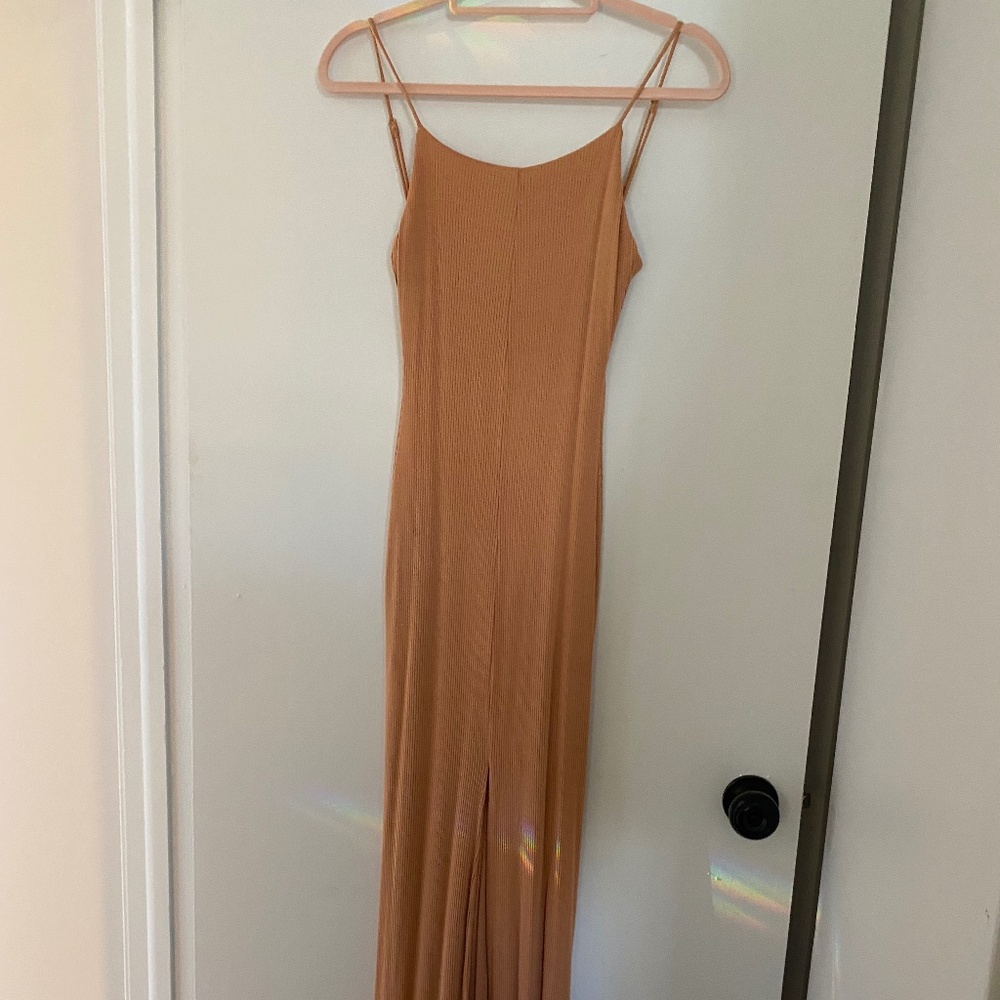 House of Harlow Ribbed Bodycon Maxi Dress